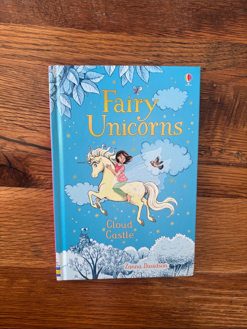 Fairy Unicorns Cloud Castle - Blue Hardcover Storybook usbourne books